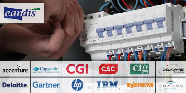 Electriciteitsnet - Eandis, Accenture, Capgemini, CGI, CSC, CTG, Delaware, Deloitte, Gartner, HP, IBM, Ordina, Trasys